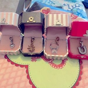 Set of juicy couture charms